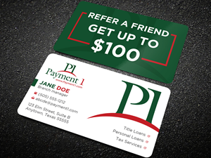 Business Card Design by Uttom 2 for Payment 1 Financial | Design: #32849642