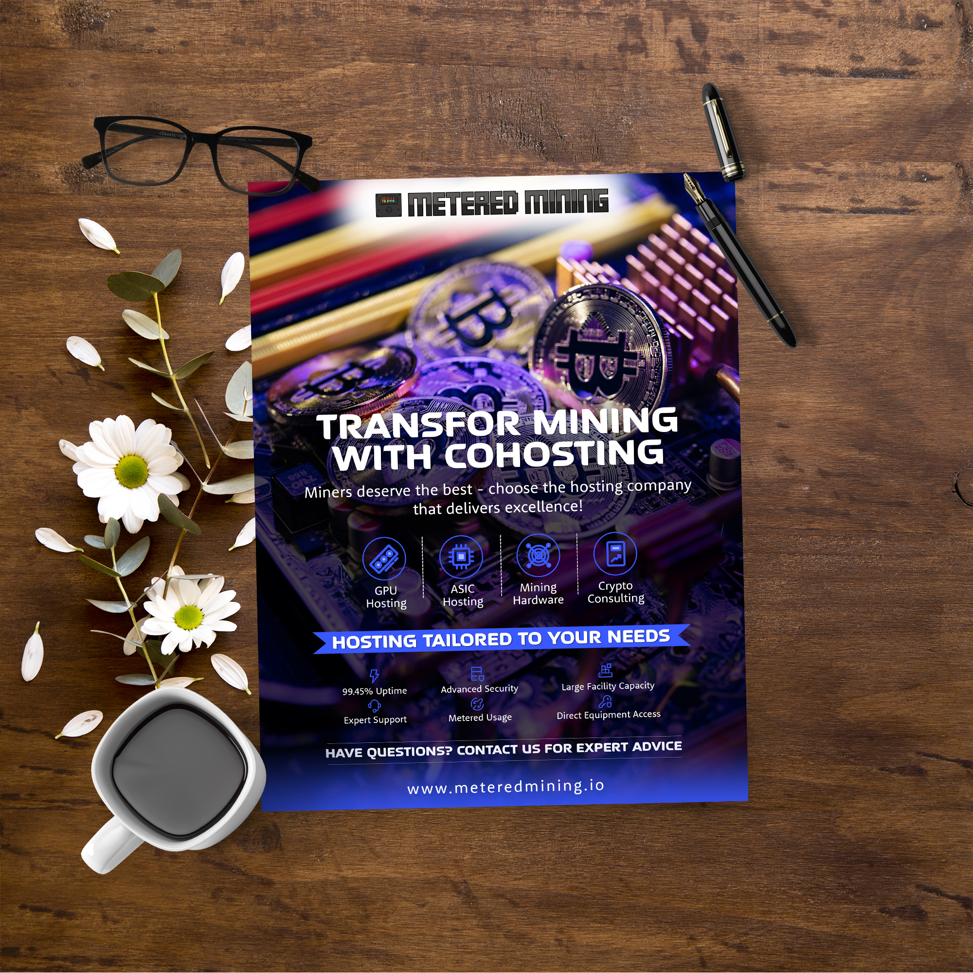 Flyer Design by Sun Creative for Metered Mining | Design #32598093