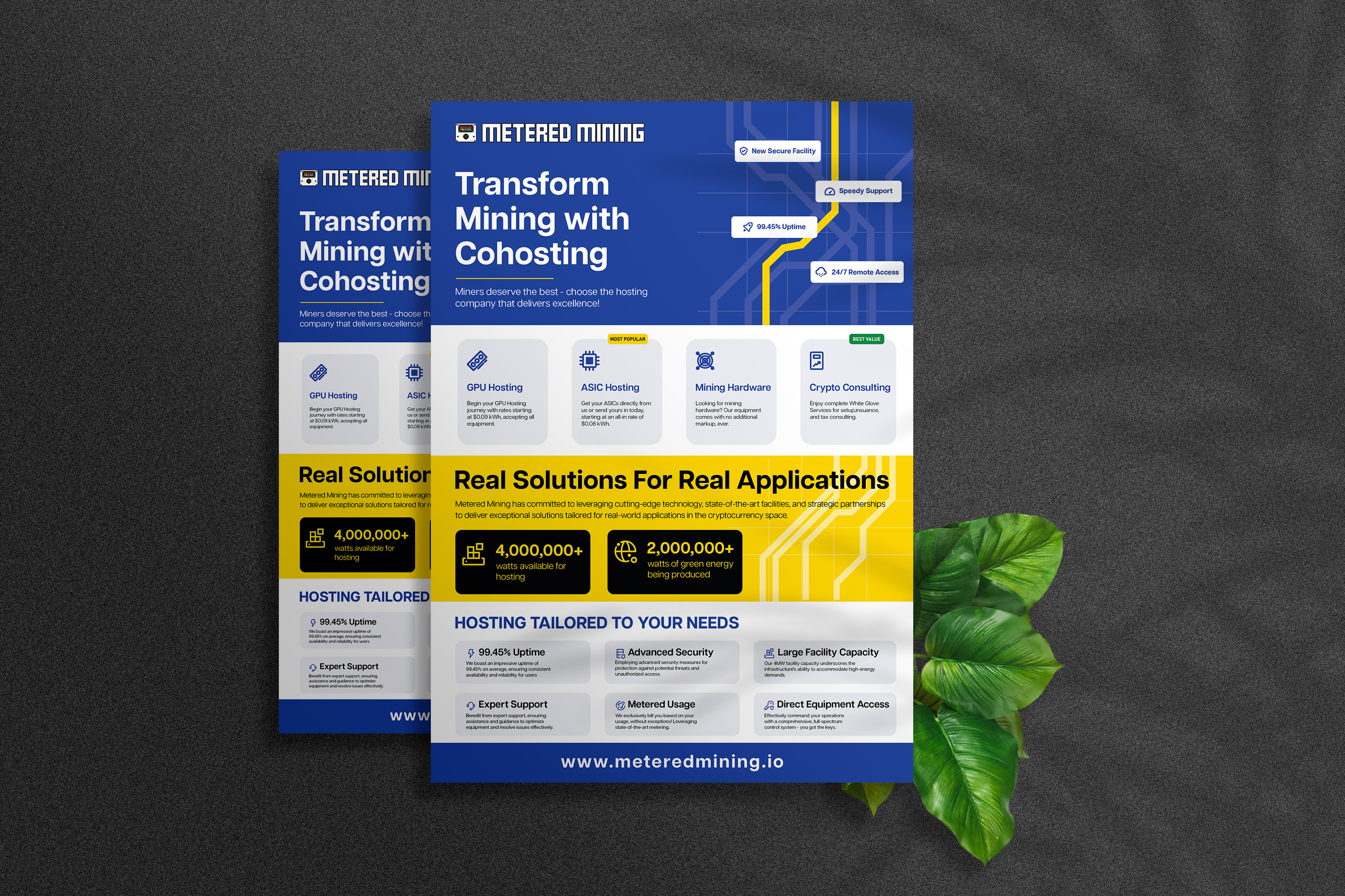 Diseño de Flyer por Mood Designz para Metered Mining | Diseño #32601519