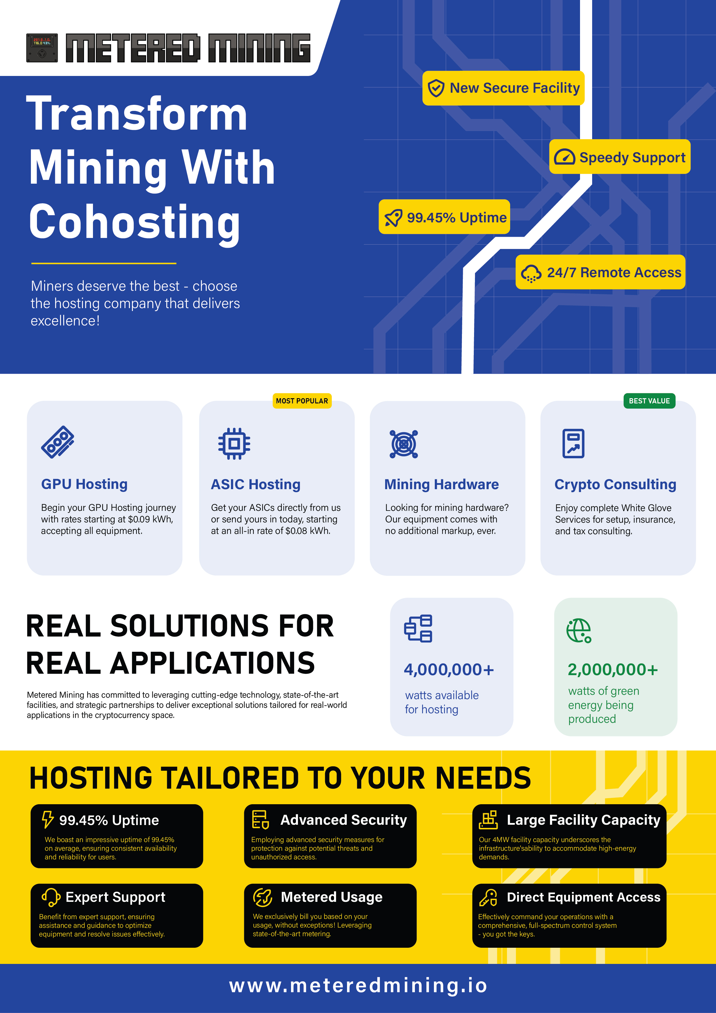 Diseño de Flyer por Mood Designz para Metered Mining | Diseño #32619216