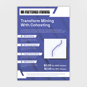 Flyer Design by YourLogoMaster for Metered Mining | Design: #32598203