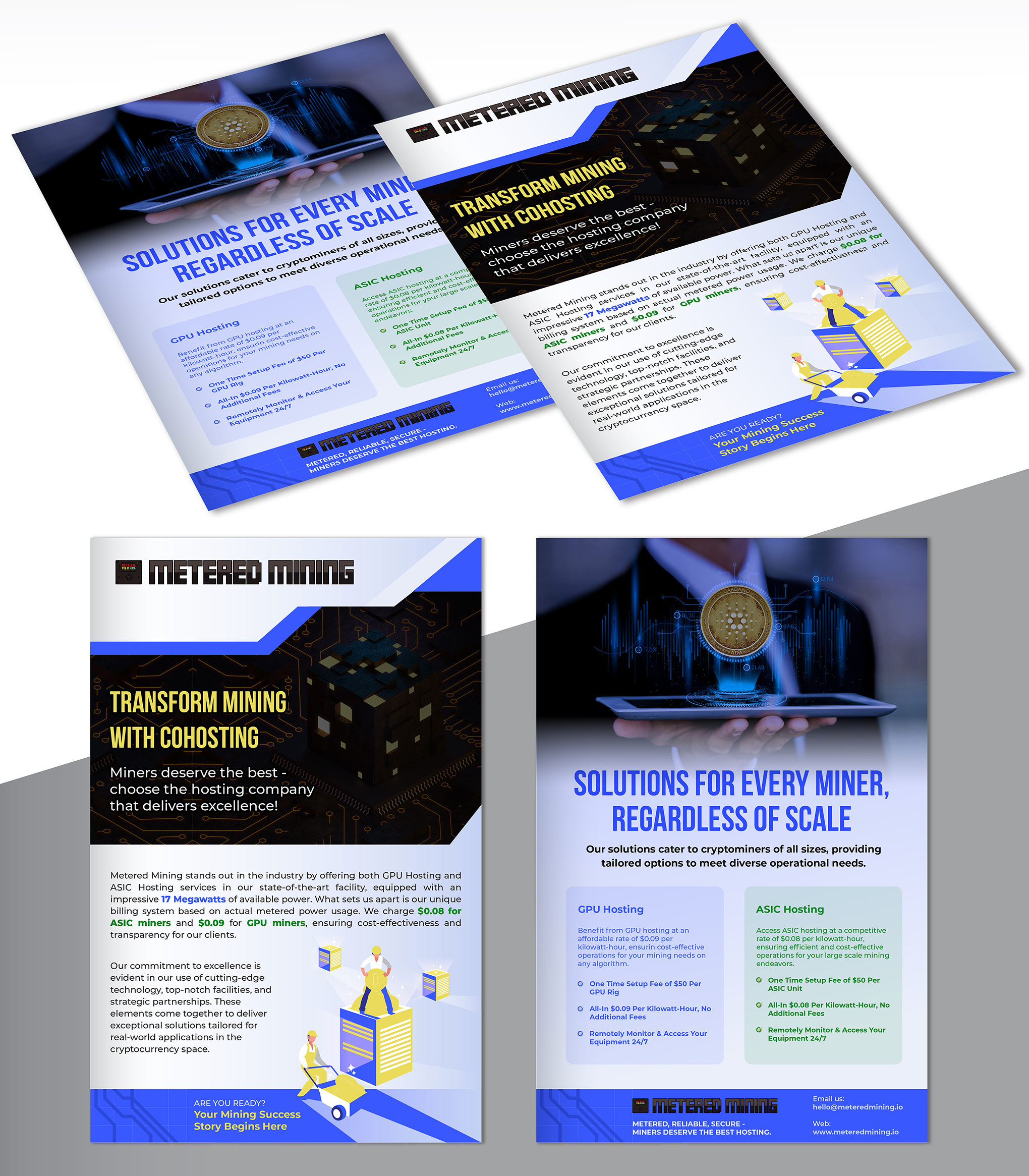 Diseño de Flyer por creativemood438 para Metered Mining | Diseño #32604424