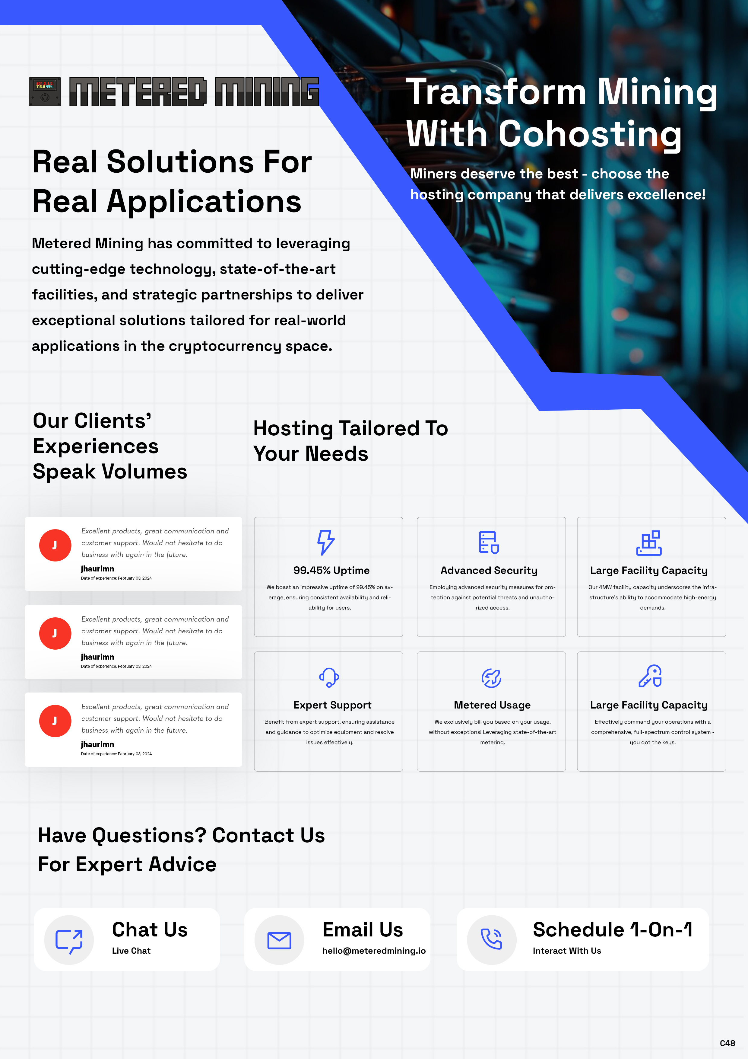 Diseño de Flyer por pb para Metered Mining | Diseño #32632687