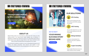 Diseño de Flyer por pb para Metered Mining | Diseño: #32632688