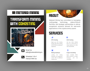Diseño de Flyer por pb para Metered Mining | Diseño: #32632689