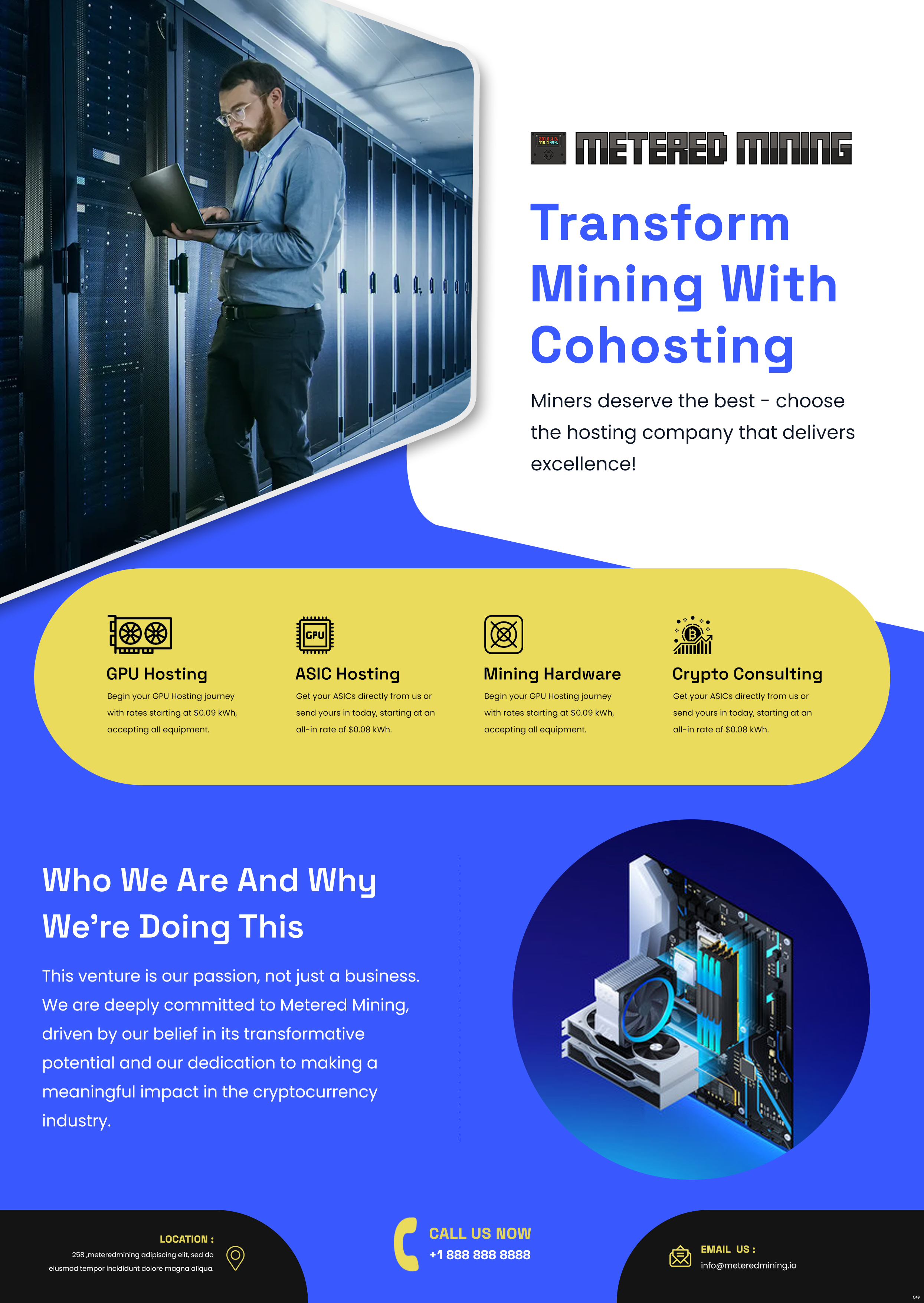 Diseño de Flyer por pb para Metered Mining | Diseño #32632690
