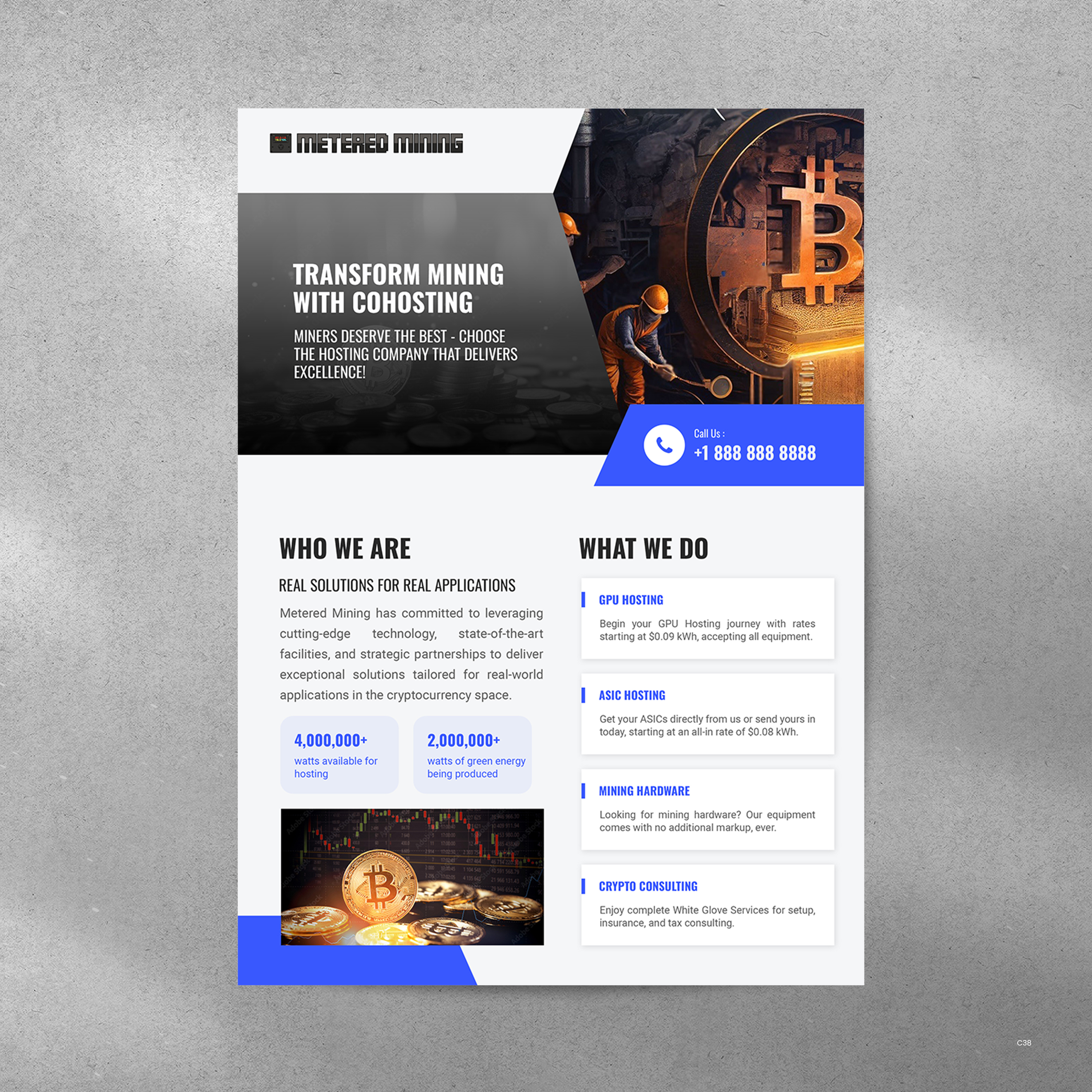 Diseño de Flyer por pb para Metered Mining | Diseño #32632691