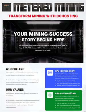 Diseño de Flyer por pb para Metered Mining | Diseño: #32632694