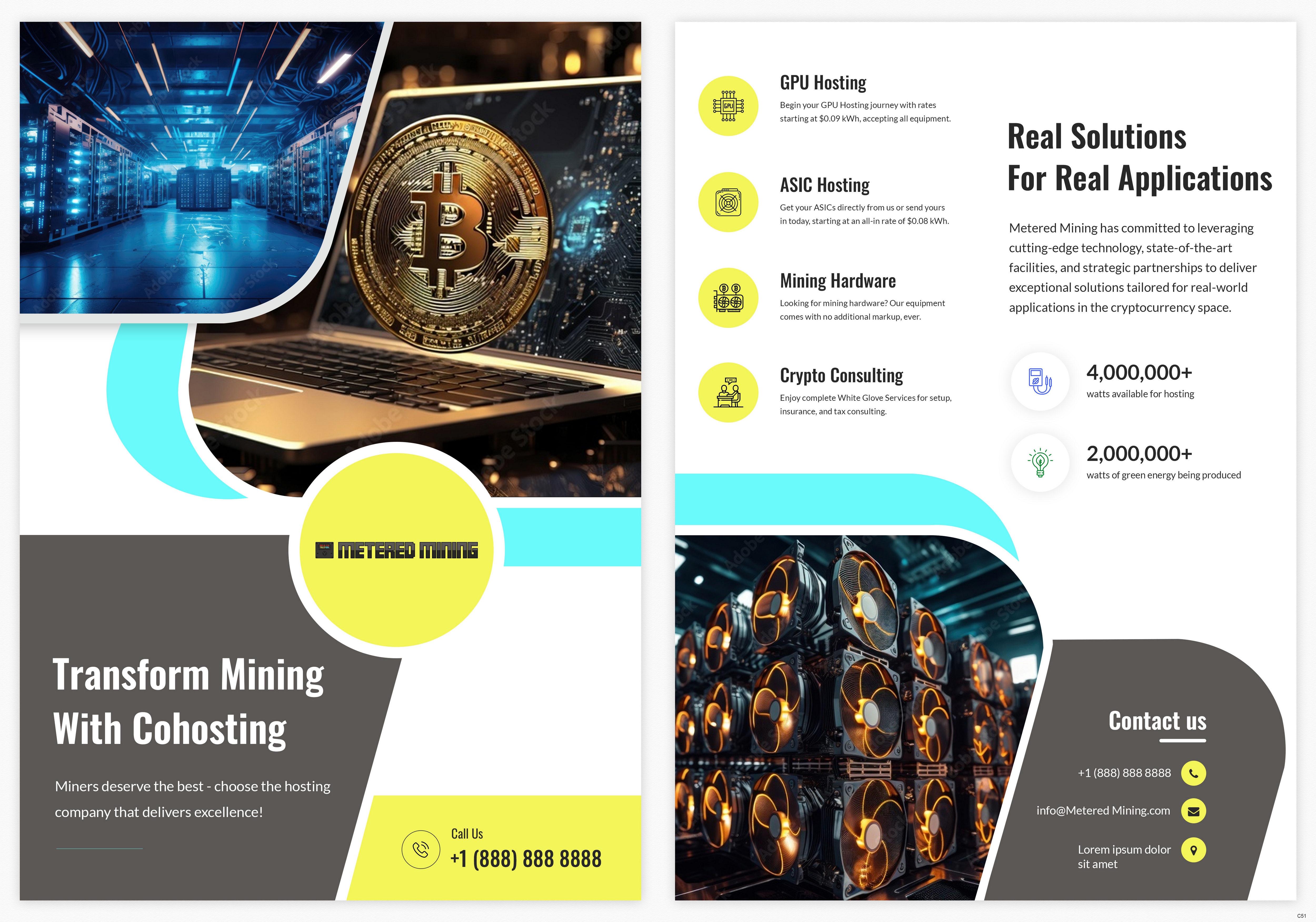 Diseño de Flyer por pb para Metered Mining | Diseño #32632695
