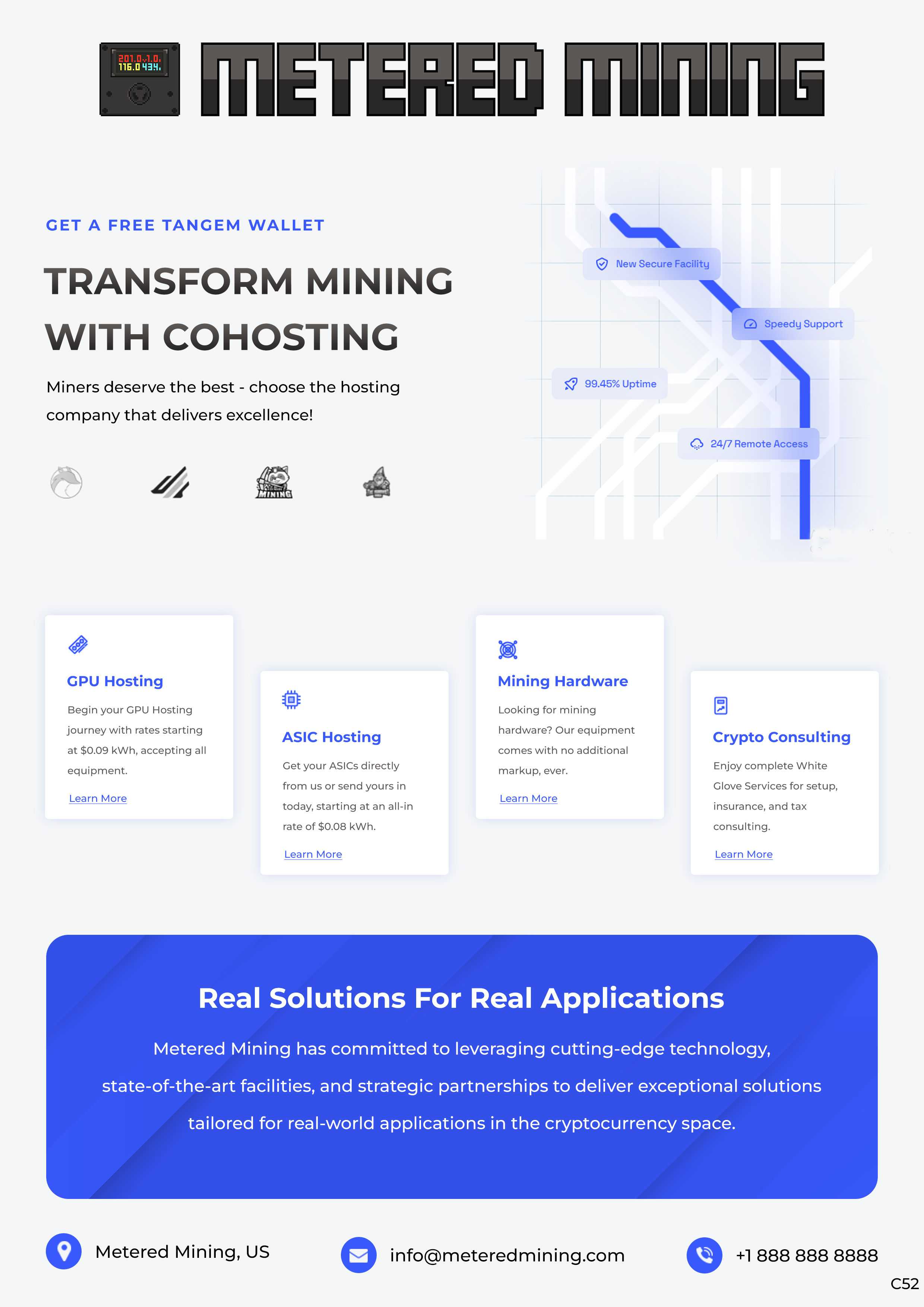 Diseño de Flyer por pb para Metered Mining | Diseño #32632696