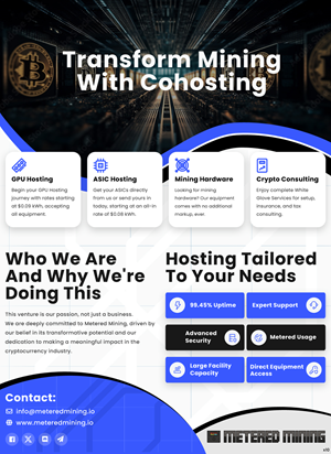 Diseño de Flyer por pb para Metered Mining | Diseño: #32632702