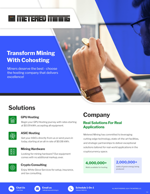 Flyer Design by pb for Metered Mining | Design: #32632714