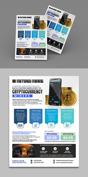 Design de Flyer par debdesign pour Metered Mining | Design : #32597118