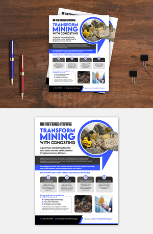Design de Flyer par debdesign pour Metered Mining | Design : #32597402