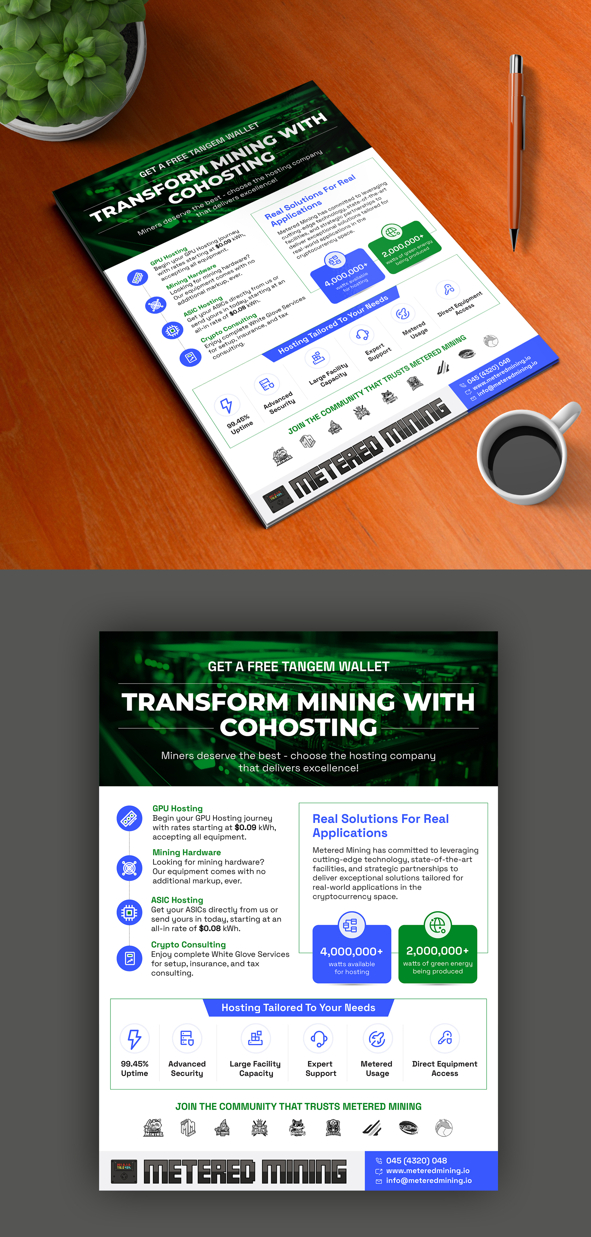 Diseño de Flyer por 123graphics para Metered Mining | Diseño #32603630