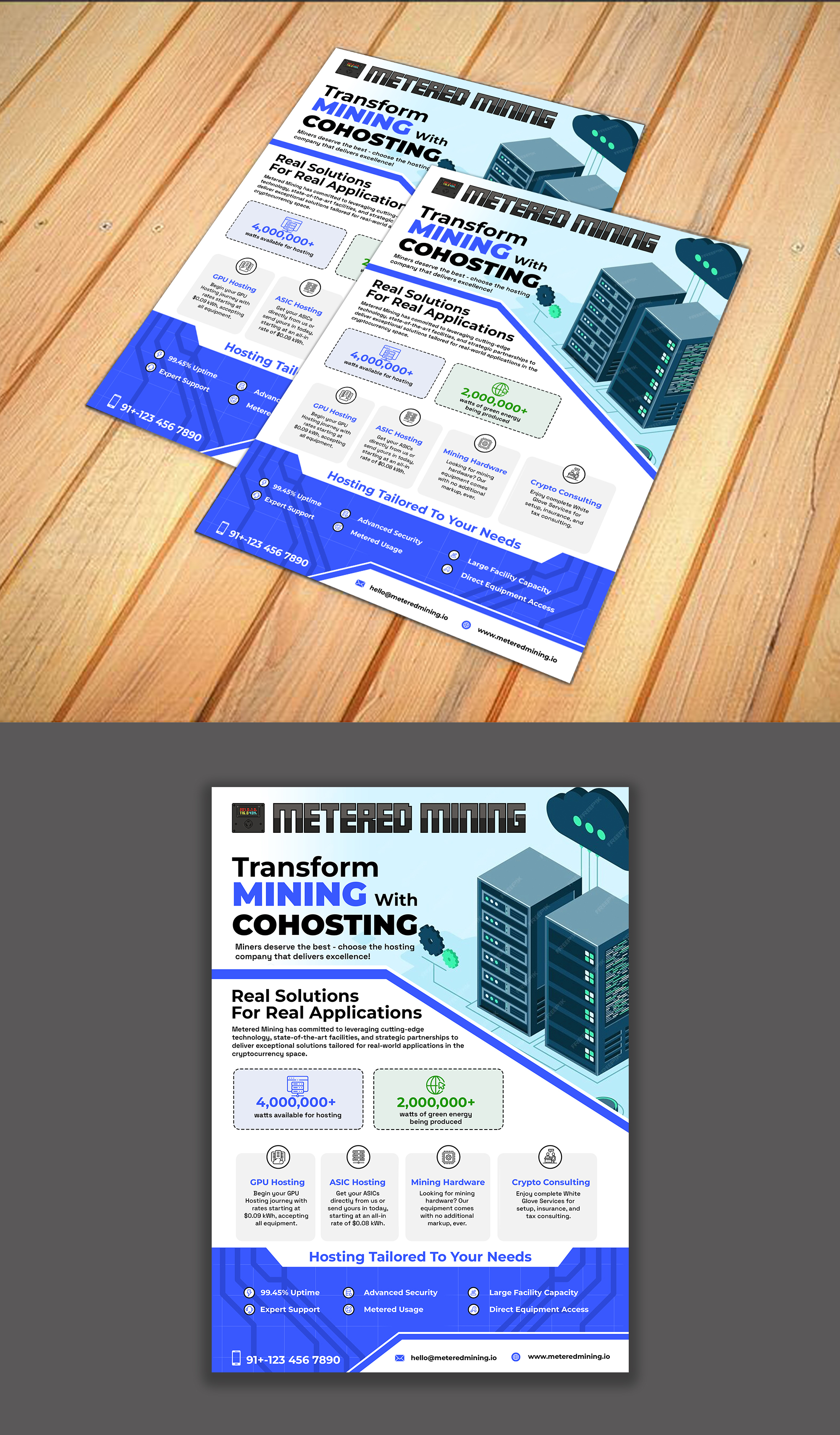 Flyer Design by 123graphics for Metered Mining | Design #32603752