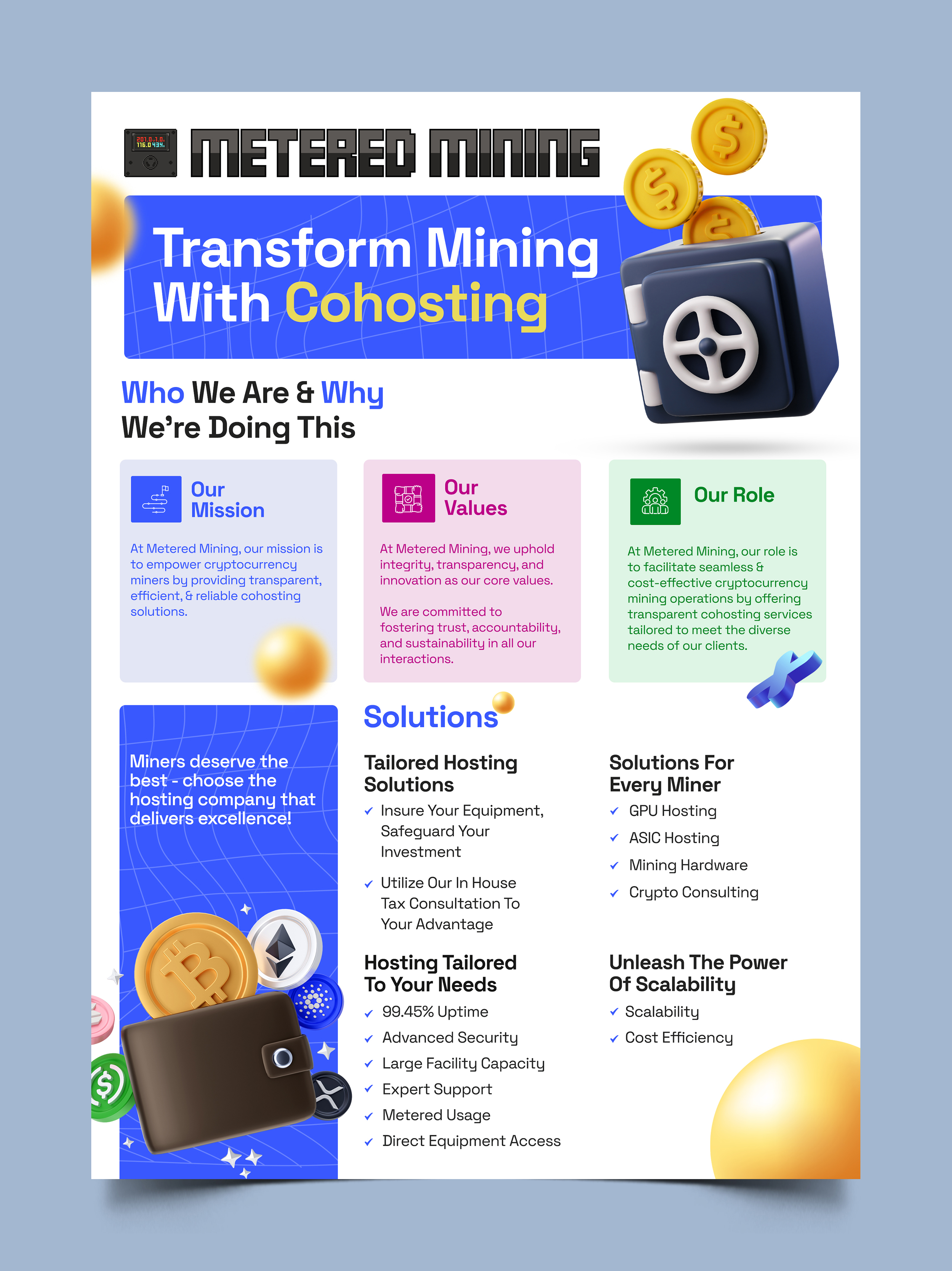 Design de Flyer par Graphic Guy pour Metered Mining | Design #32597199