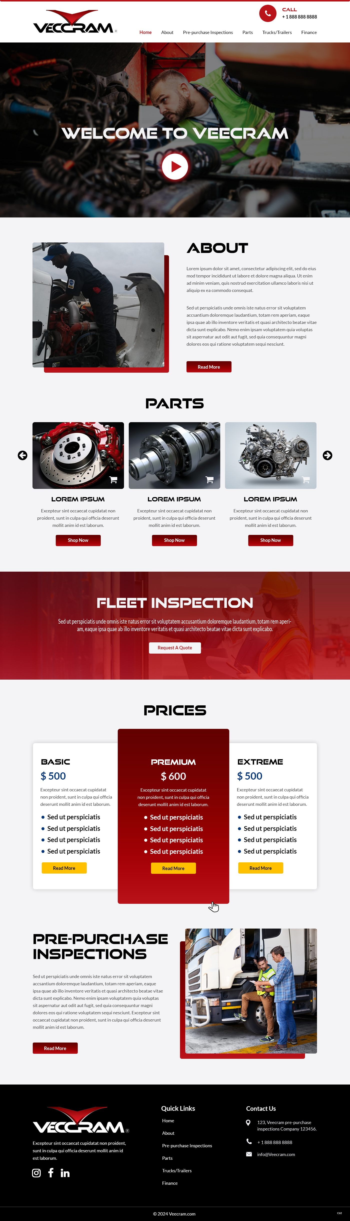 Web Design by pb for VECCRAM | Design #32606749