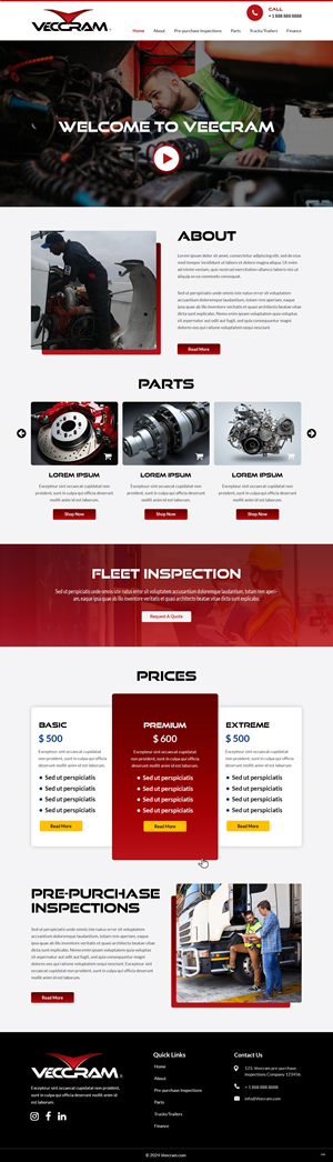 Diseño Web por pb para VECCRAM | Diseño: #32606749