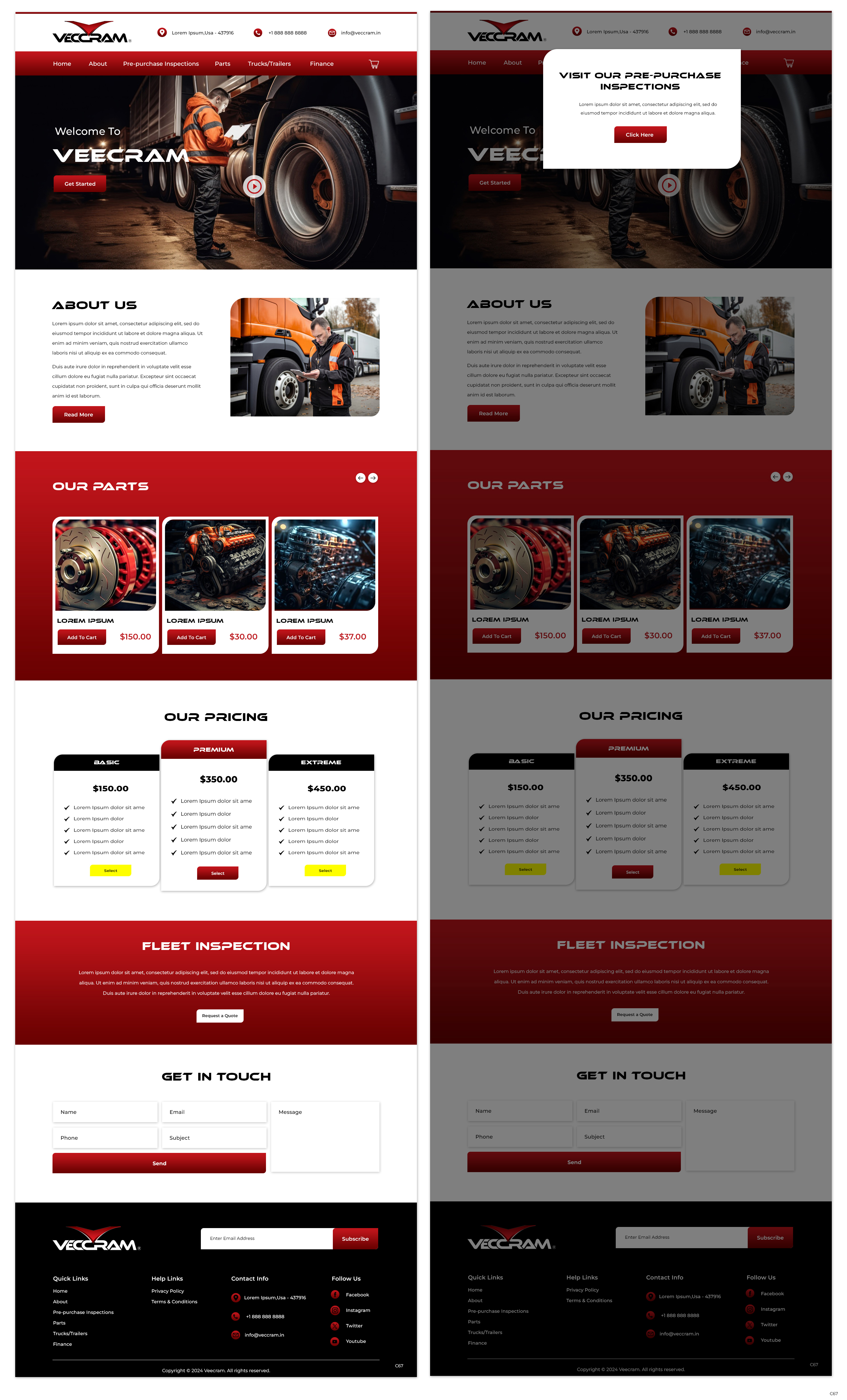 Web Design by pb for VECCRAM | Design #32606754