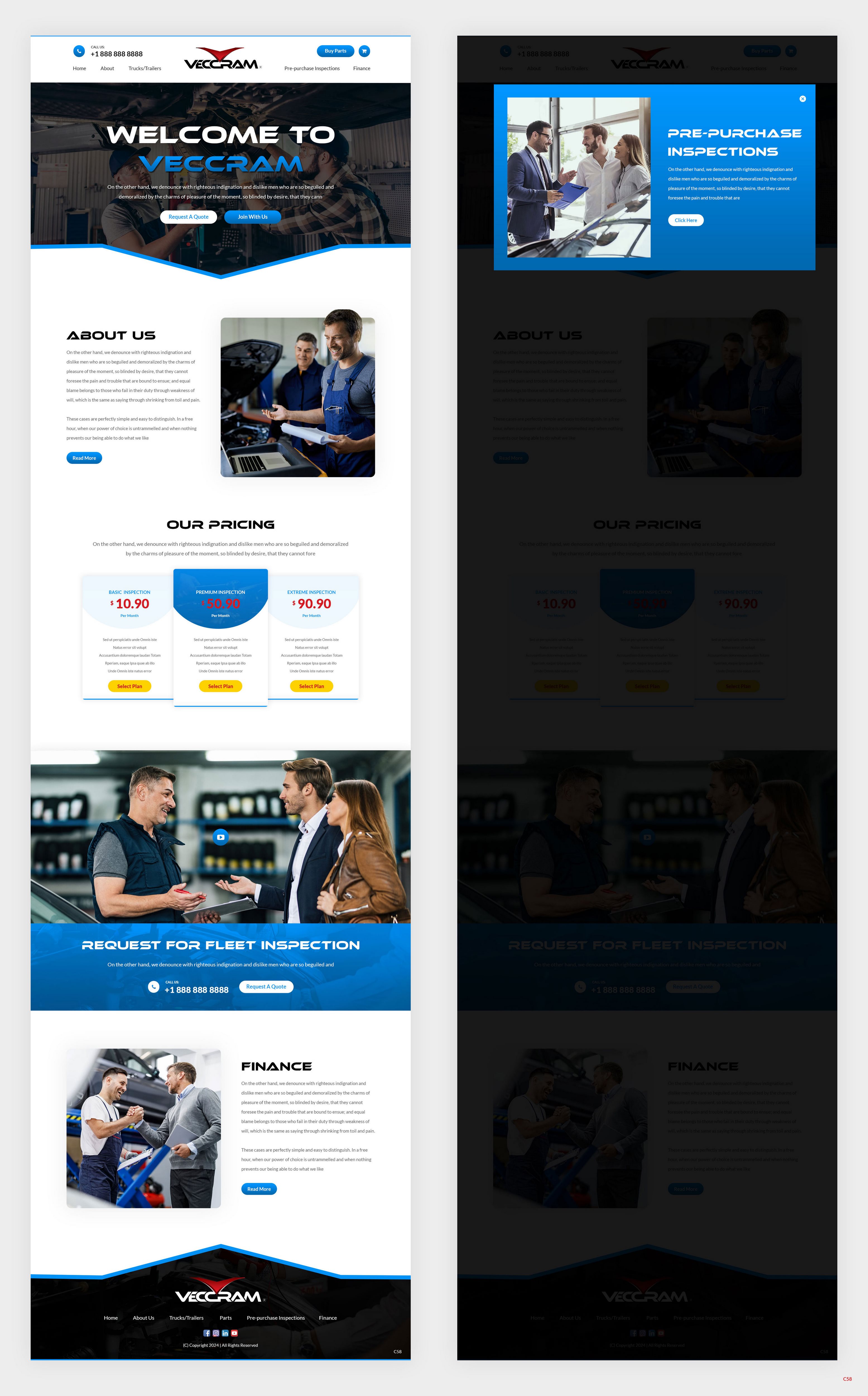 Web Design by pb for VECCRAM | Design #32614893