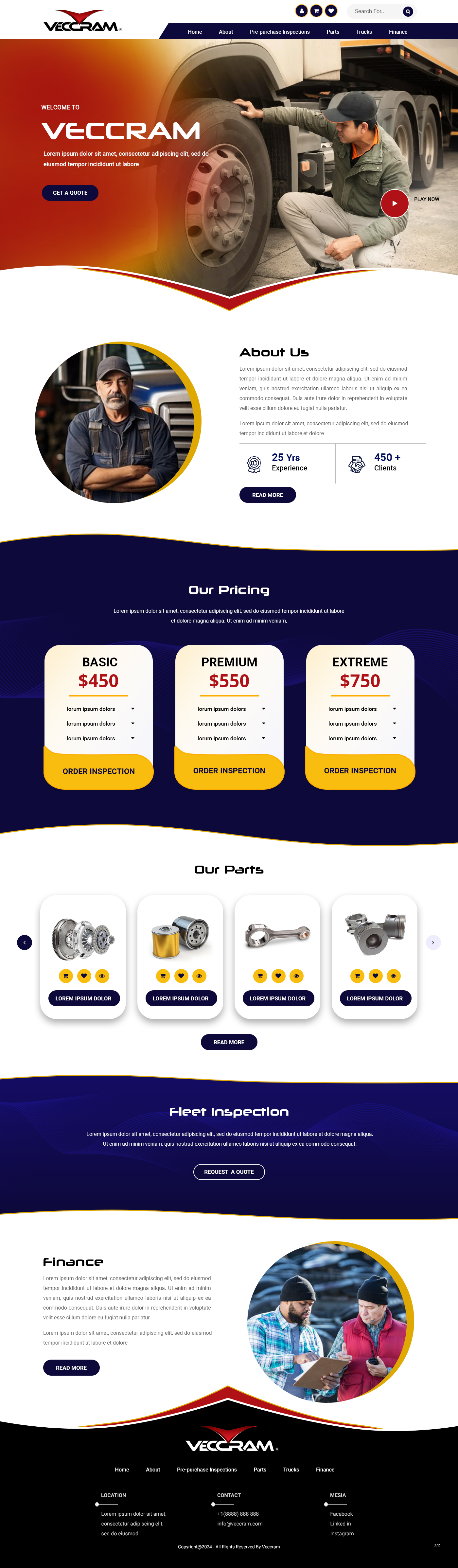 Web Design by pb for VECCRAM | Design #32614899