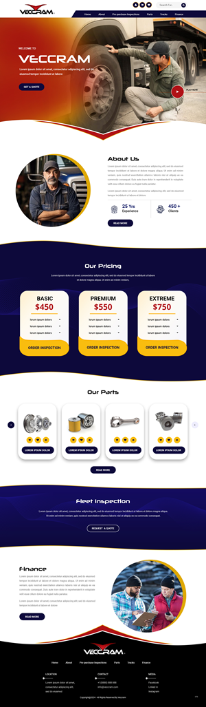 Web Design by pb for VECCRAM | Design: #32614899