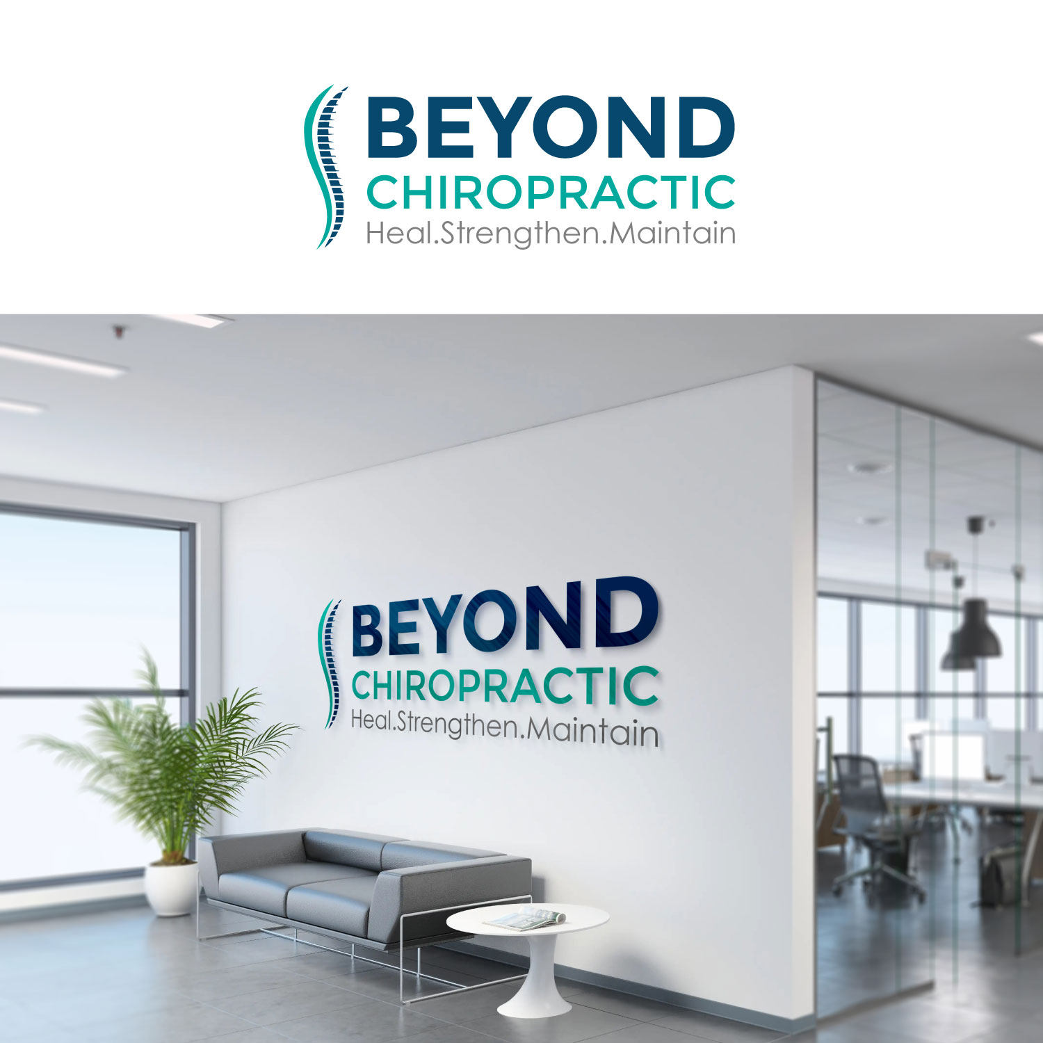Logo-Design von Salman125 für Beyond Chiropractic  | Design #32614244