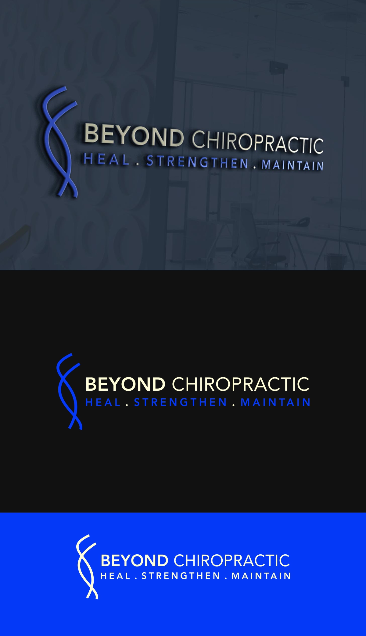 Logo-Design von fly  design für Beyond Chiropractic  | Design #32611618