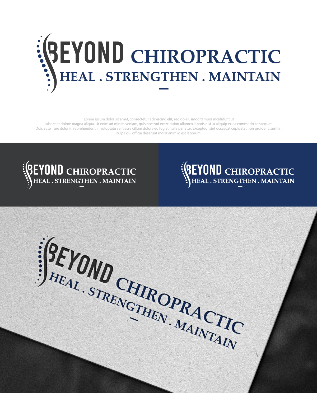 Logo-Design von DesignLima für Beyond Chiropractic  | Design #32611559