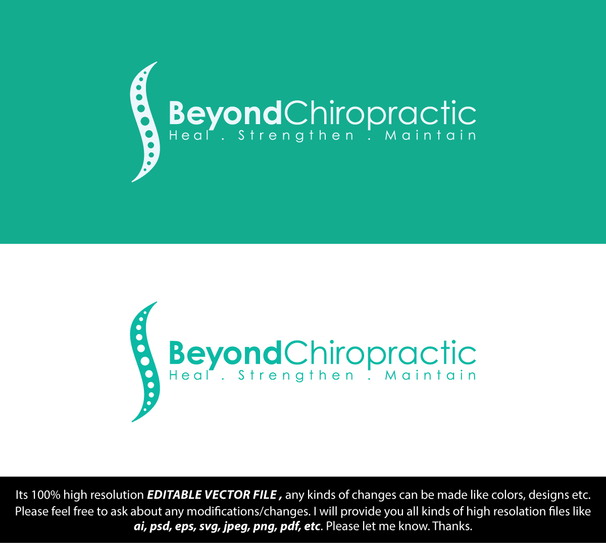 Design de Logo par FireflyArt pour Beyond Chiropractic  | Design #32610640