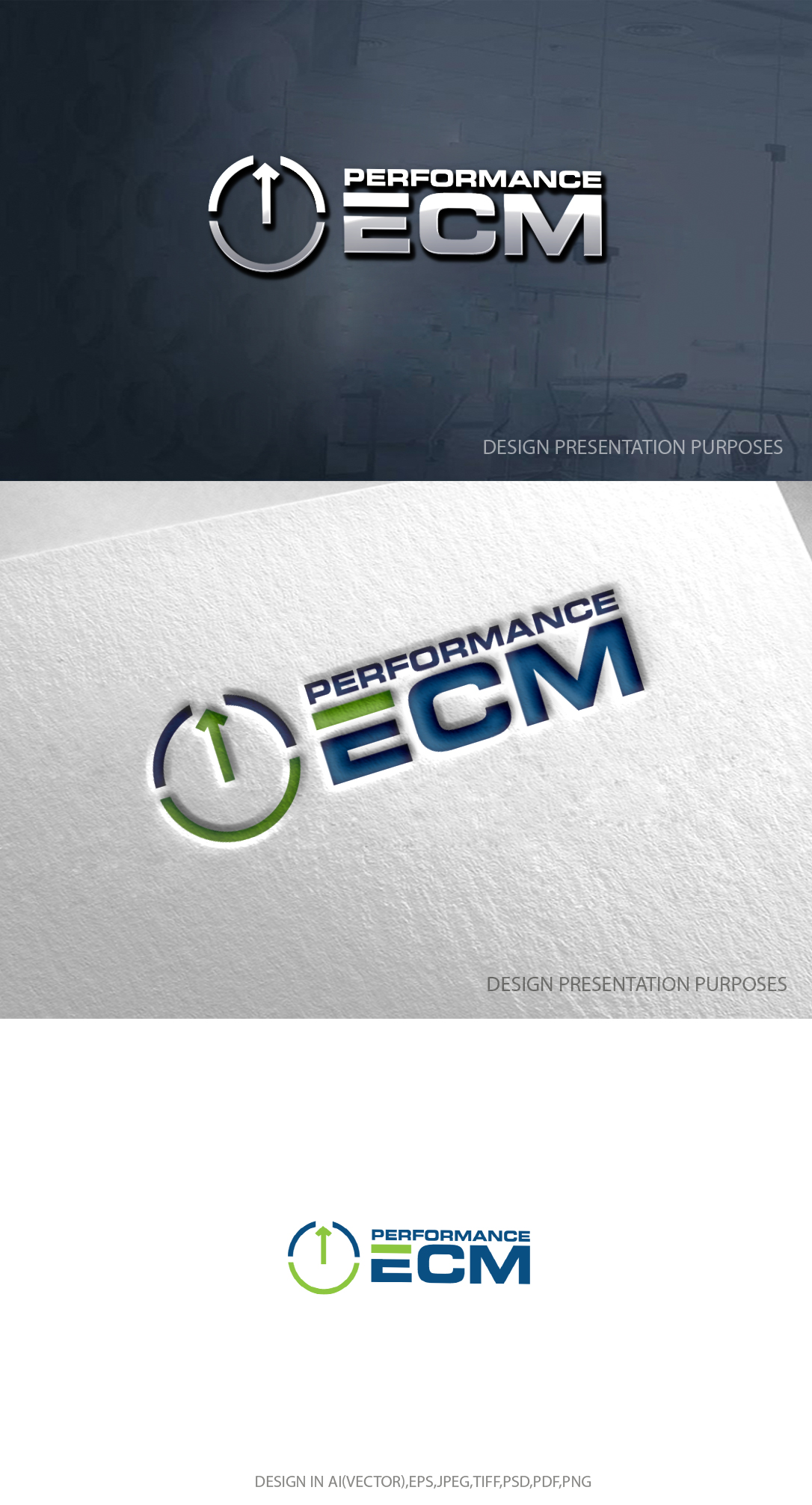 Diseño de Logo por zebronicgraphic para Performance ECM | Diseño #32618518
