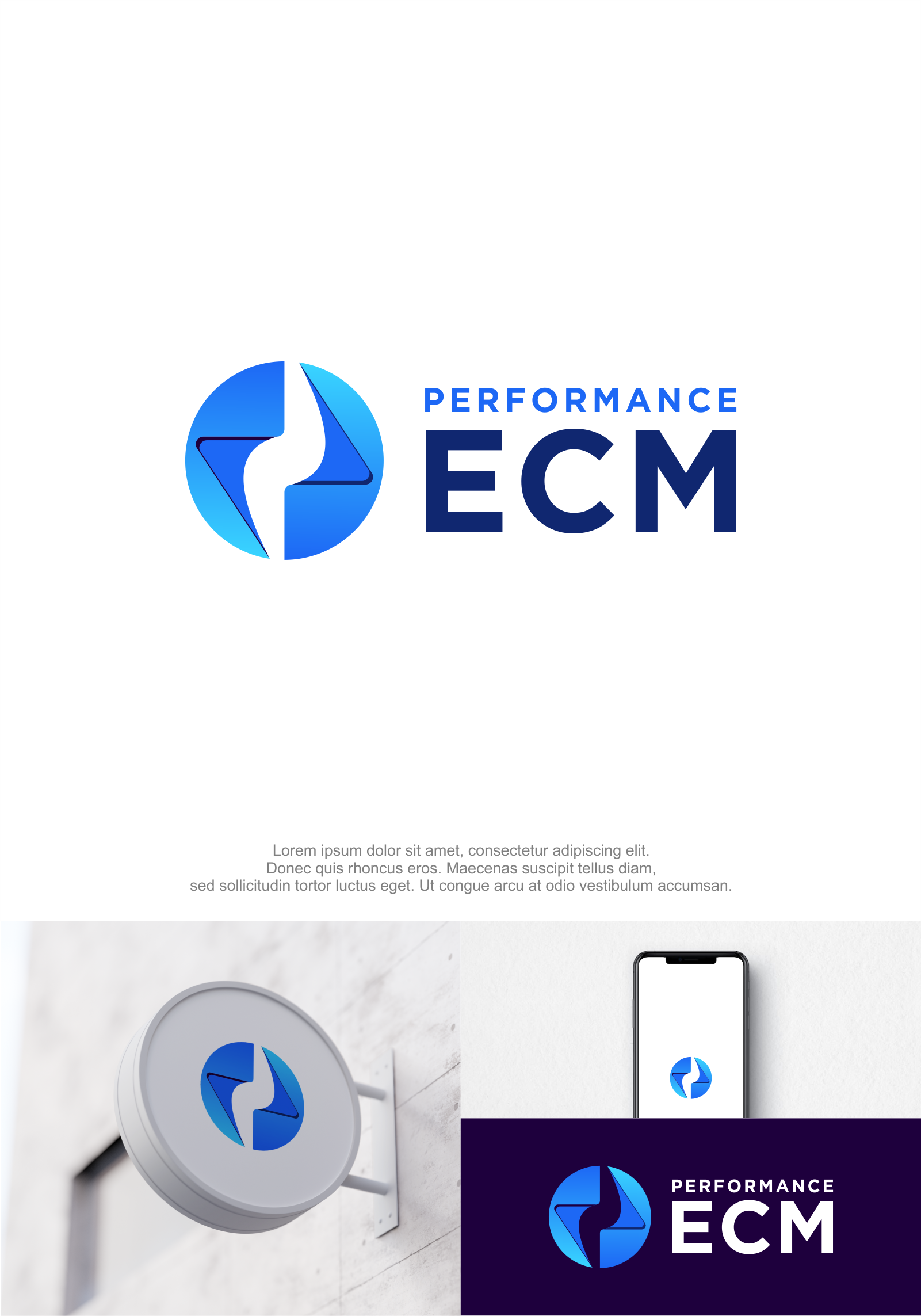 Diseño de Logo por M.Syaiful Huda para Performance ECM | Diseño #32611889