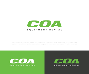 Logo Design by 99 Art.. for COA Equipment Rental | Design: #32614746