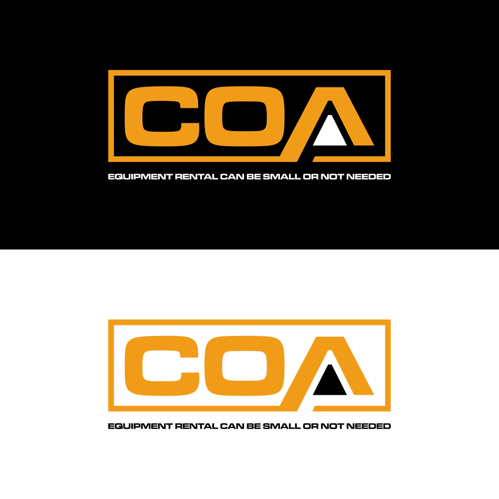 Diseño de Logo por MK_STD para COA Equipment Rental | Diseño #32614083
