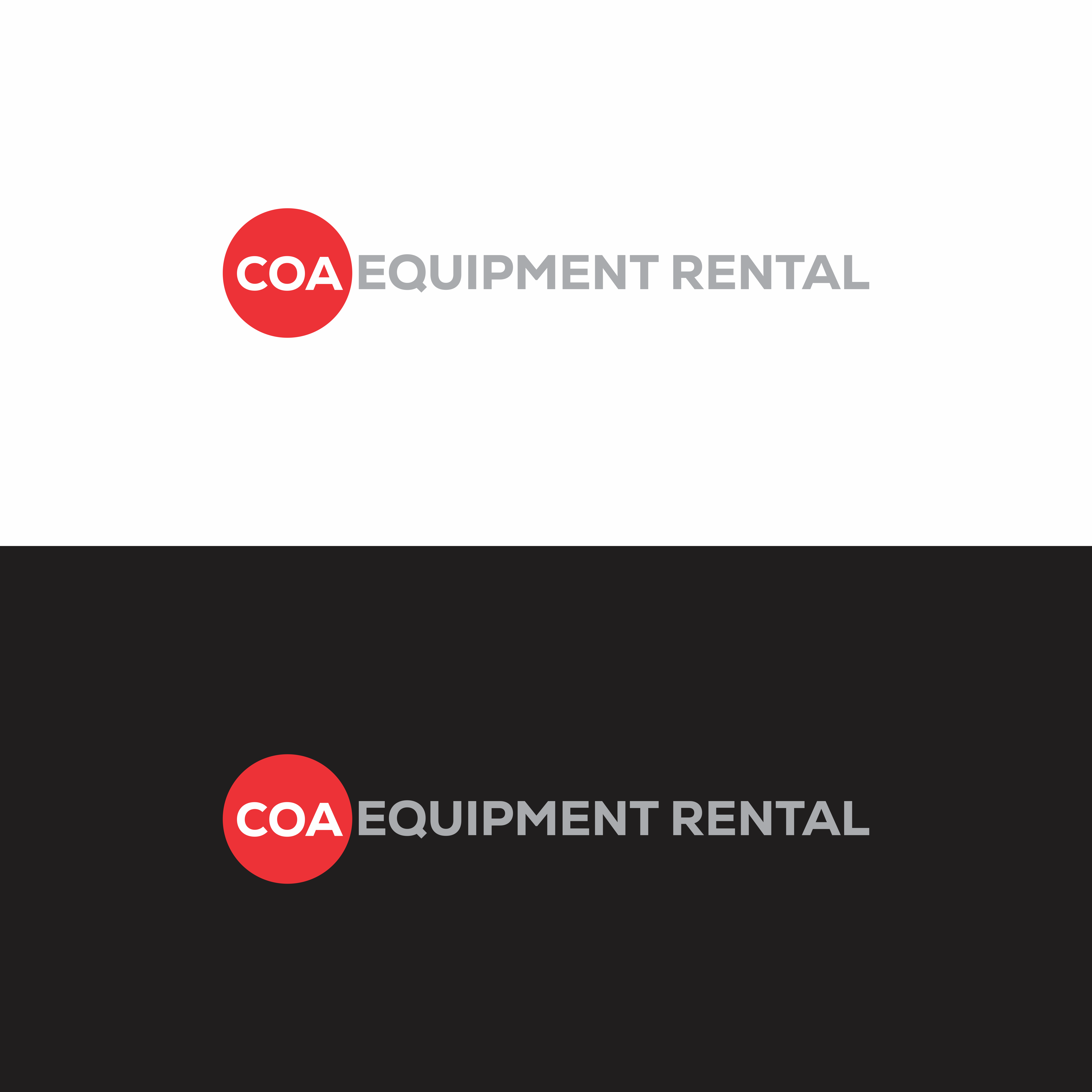 Logo Design by Cah Nakal for COA Equipment Rental | Design #32617980