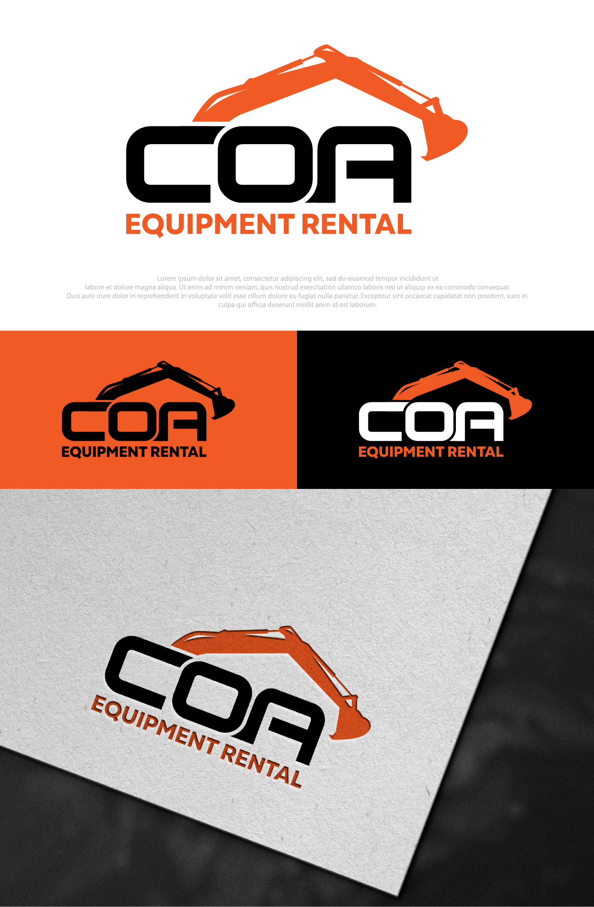 Logo Design by DesignLima for COA Equipment Rental | Design #32619782