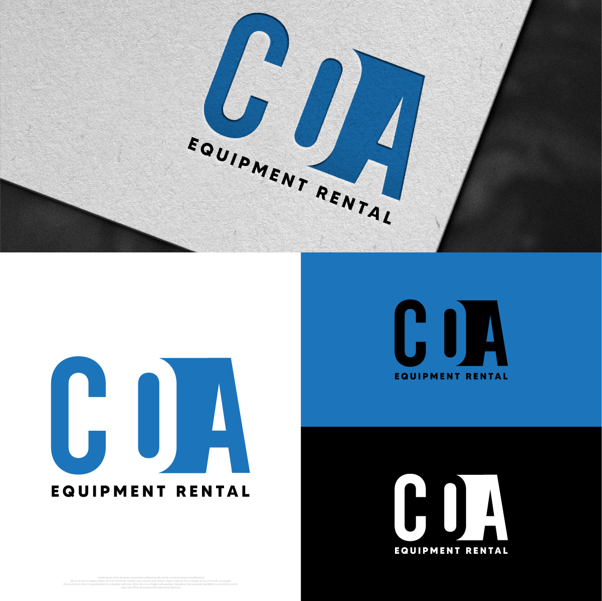 Logo Design by DesignLima for COA Equipment Rental | Design #32619783