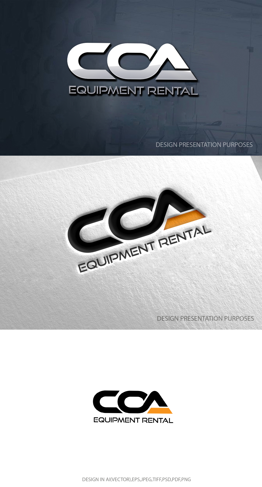 Logo Design by zebronicgraphic for COA Equipment Rental | Design #32613450