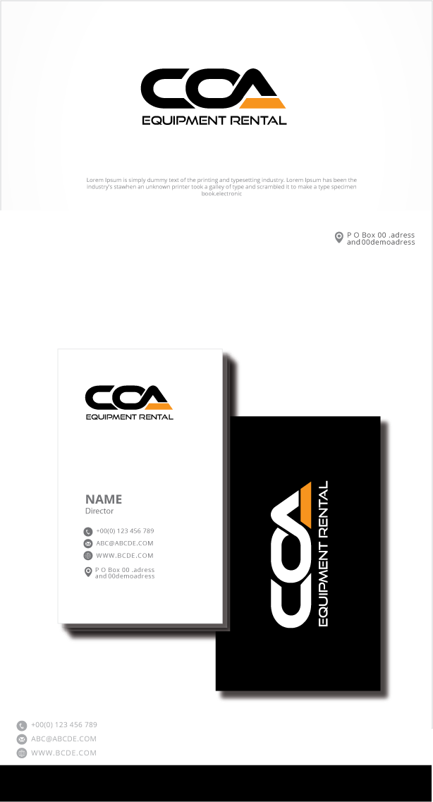 Logo-Design von zebronicgraphic für COA Equipment Rental | Design #32613451