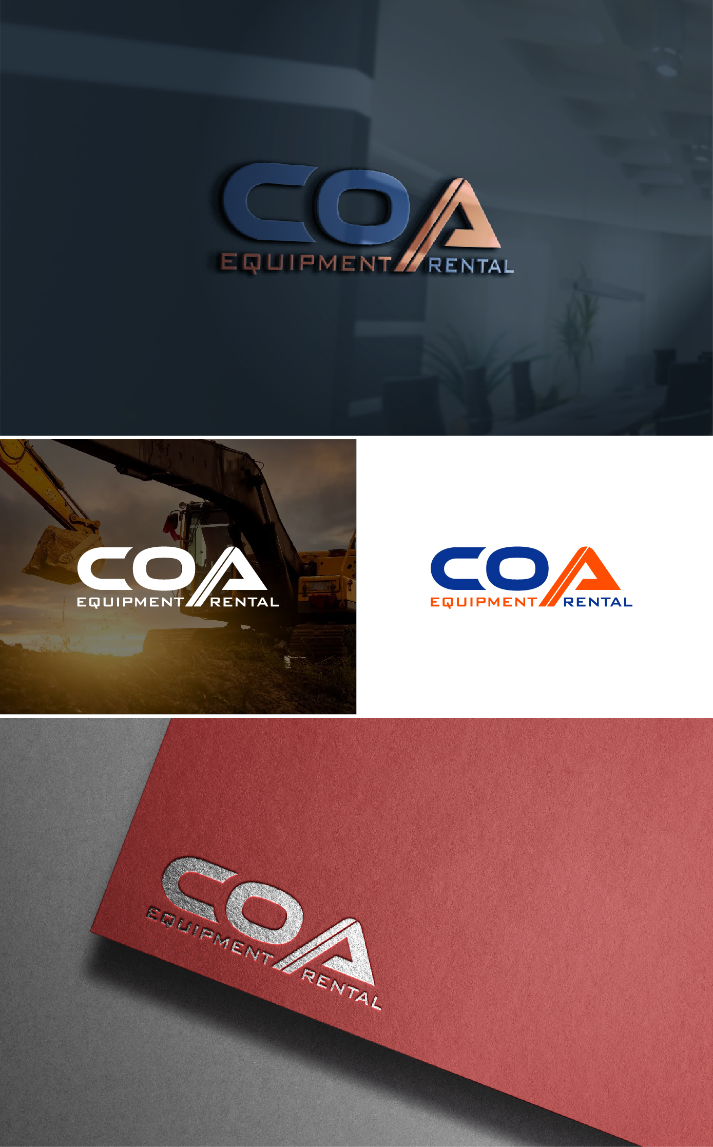 Logo Design by AL-BARAKAH for COA Equipment Rental | Design #32615885
