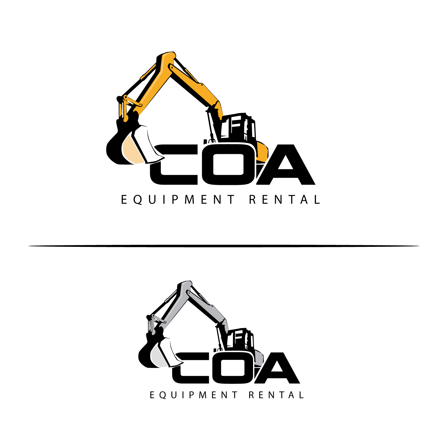 Diseño de Logo por GODDREAMCREATION para COA Equipment Rental | Diseño #32616098