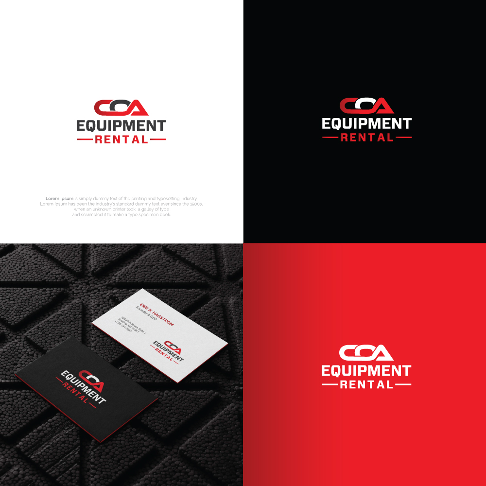 Logo Design by R.design for COA Equipment Rental | Design #32615155