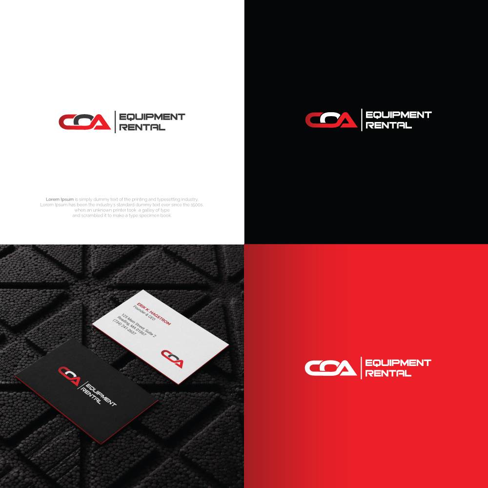 Logo Design by R.design for COA Equipment Rental | Design #32615176
