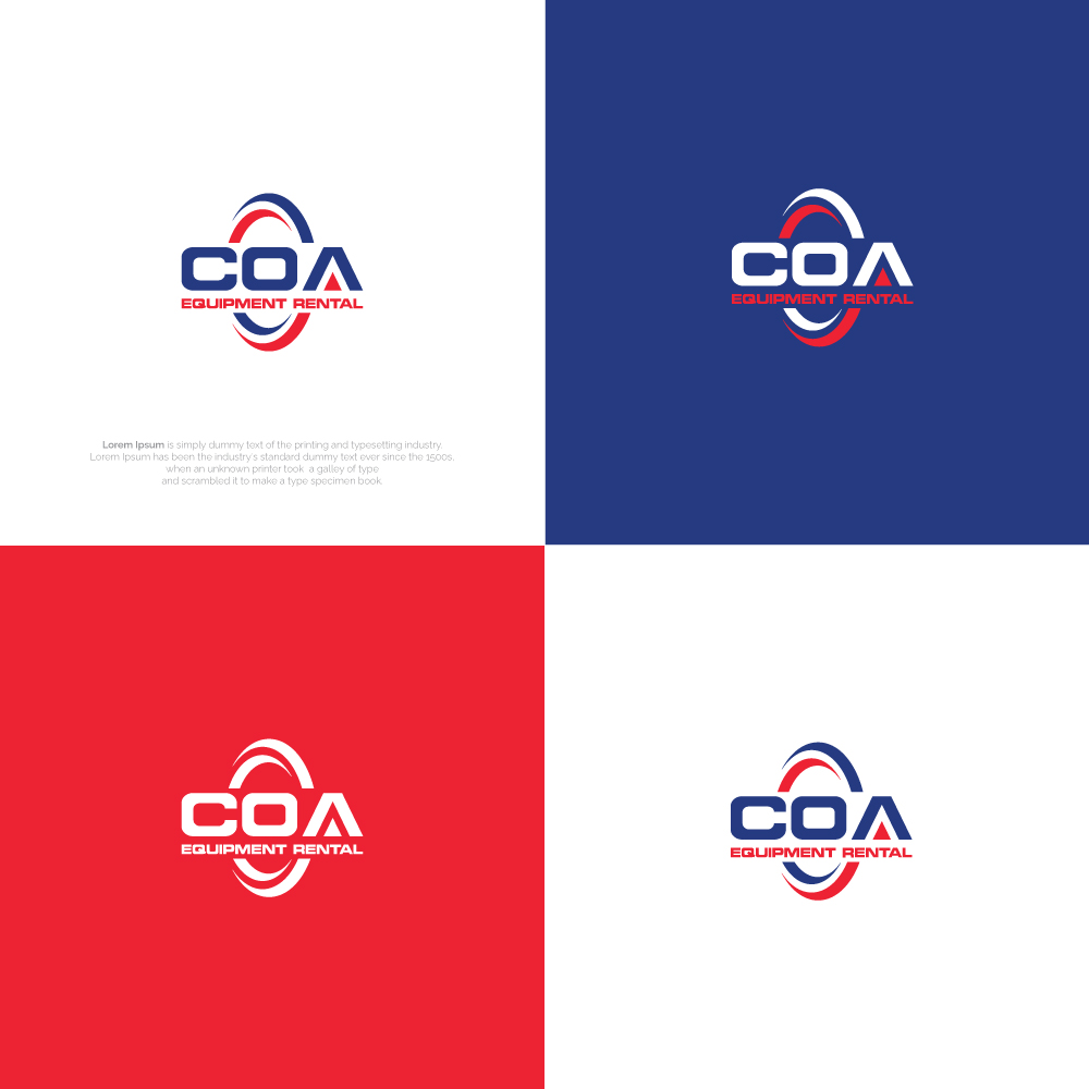 Diseño de Logo por R.design para COA Equipment Rental | Diseño #32616245