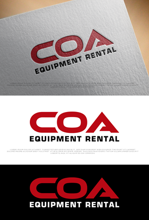 Logo Design by AlphabetZero.co.uk for COA Equipment Rental | Design: #32620515