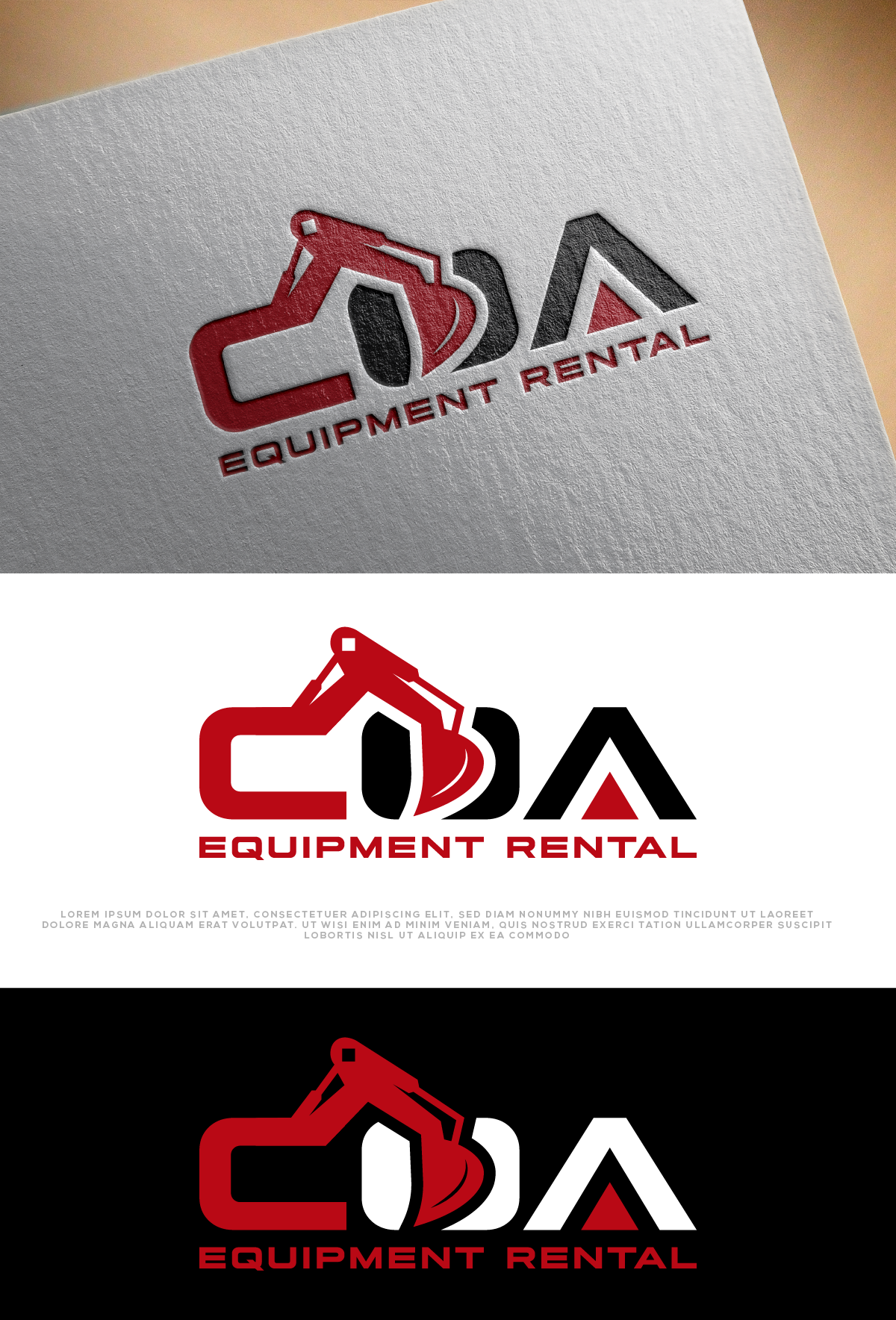 Logo Design by AlphabetZero.co.uk for COA Equipment Rental | Design #32620518