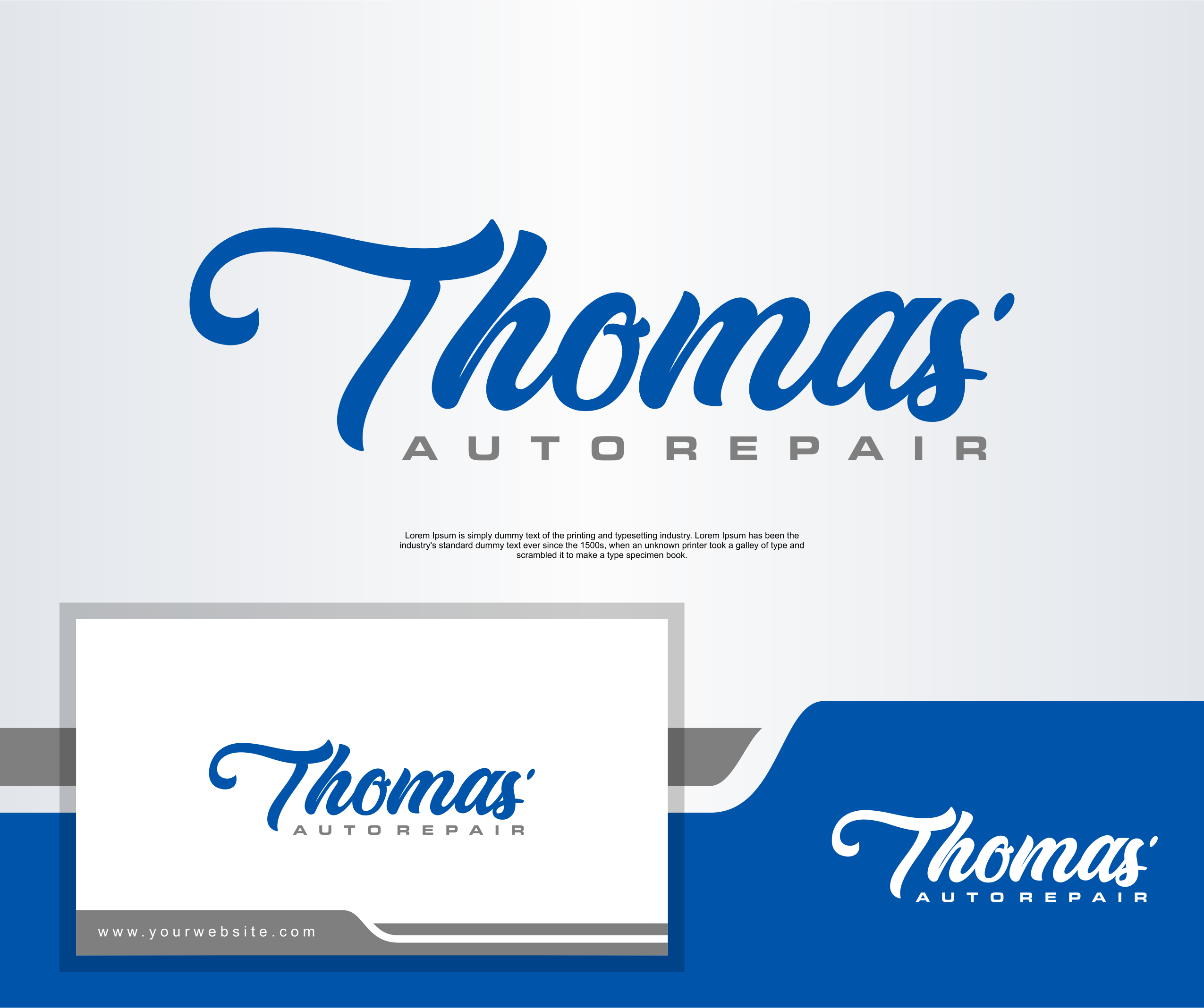 Traditional, Personable, Auto Repair Logo Design for Thomas' Auto