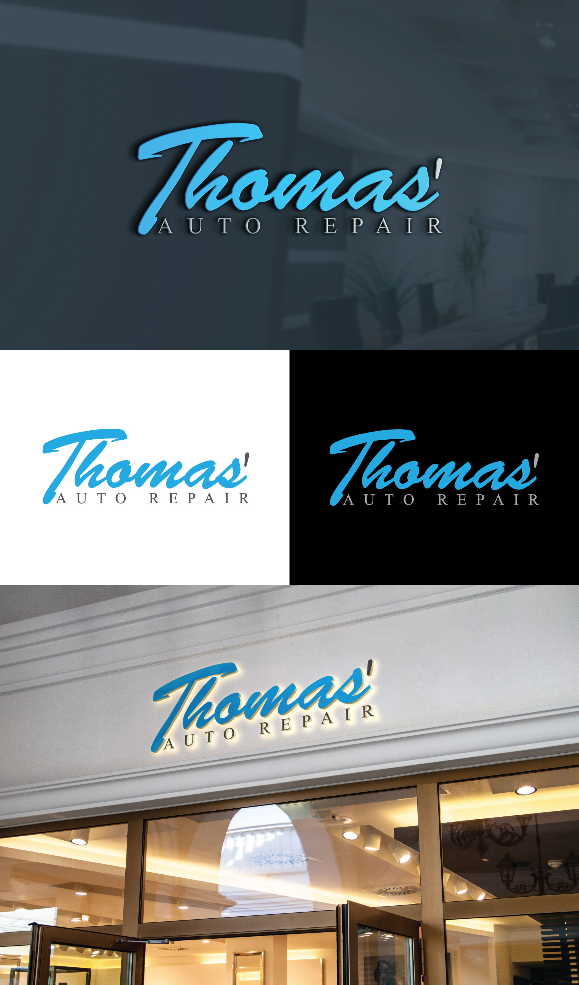 Traditional, Personable, Auto Repair Logo Design for Thomas' Auto