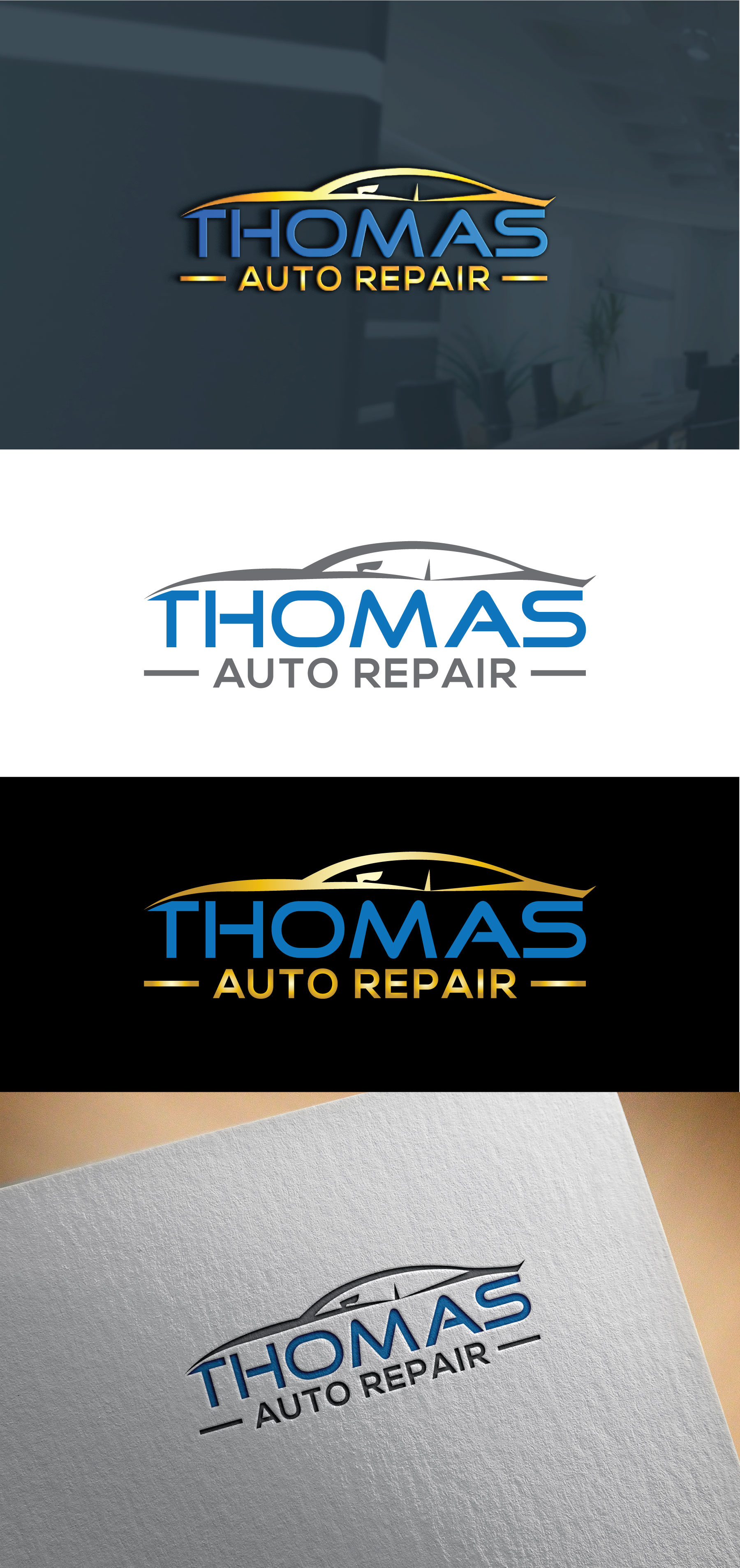 Traditional, Personable, Auto Repair Logo Design for Thomas' Auto